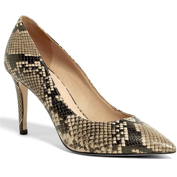 Anthony Veer Shoes - NIB Anthony Veer Her Womens Edith Leather Snakeskin Pattern Pump Size 9.5